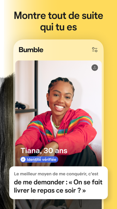 Profil utilisateur Bumble