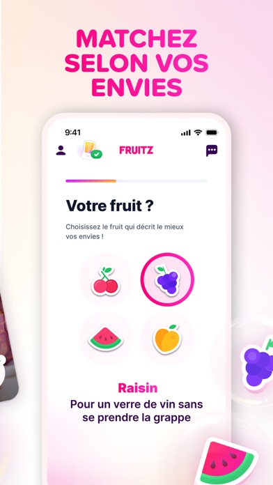 Écran de match Fruitz