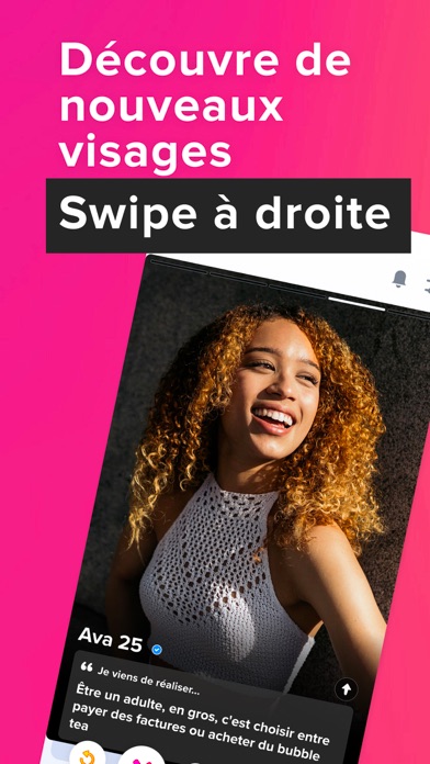 Écran d'accueil Lovoo